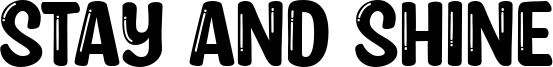 Stay And Shine Font