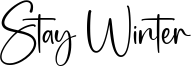 Stay Winter Font