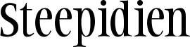Steepidien Font