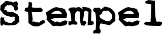 Stempel Font