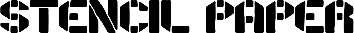 Stencil Paper Font
