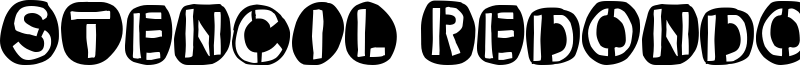 Stencil Redondo Font