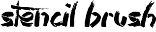 Stencil Brush Font