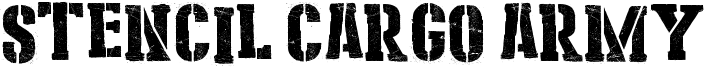 Stencil Cargo Army Font