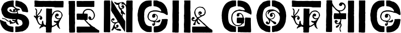 Stencil Gothic Font