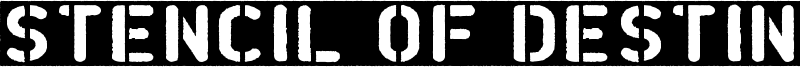 Stencil of Destiny Font