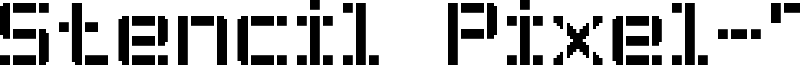 Stencil Pixel-7 Font