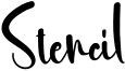 Stencil Font