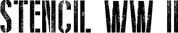 Stencil WW II Font