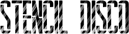 Stencil Disco Font