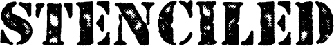 Stenciled Font