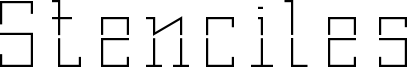 Stenciles Font