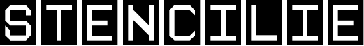 Stencilie Font