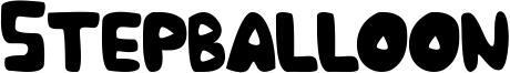 Stepballoon Font