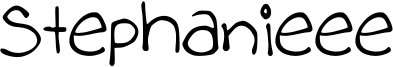 Stephanieee Font