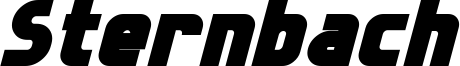 Sternbach Bold Italic.otf
