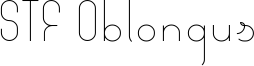 STF Oblongus Font