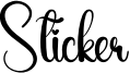Sticker Font
