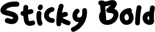 Sticky Bold Font