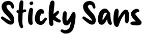 Sticky Sans Font