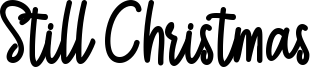 Still Christmas Font