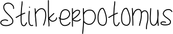 Stinkerpotomus Font