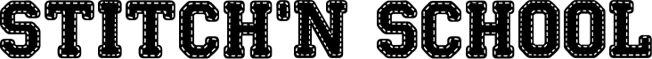 Stitch'n School Font