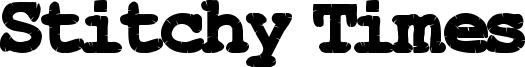 Stitchy Times Font