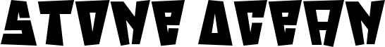 Stone Ocean Font