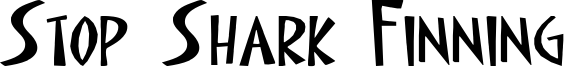 Stop Shark Finning Font