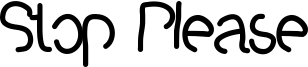 Stop Please Font