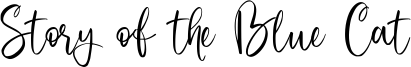 Story of the Blue Cat Font