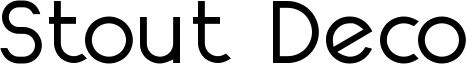 Stout Deco Font