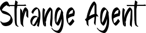 Strange Agent Font