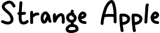 Strange Apple Font