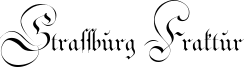 Strassburg Fraktur Font