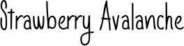 Strawberry Avalanche Font