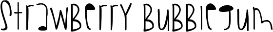 Strawberry Bubblegum Font