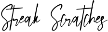 Streak Scratches Font