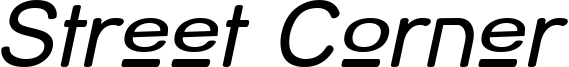 Street Corner Upper Oblique.ttf