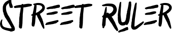 Street Ruler Font