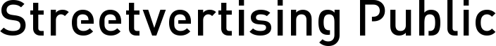 Streetvertising Public Font