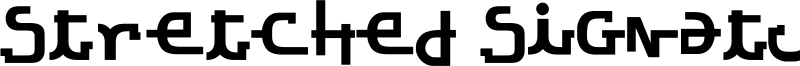 Stretched Signature Ext Bold.ttf