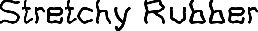 Stretchy Rubber Font