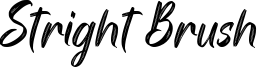 Stright Brush Font