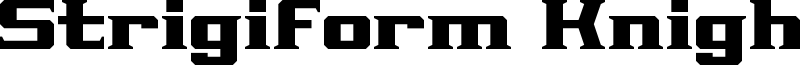 Strigiform Knights Font