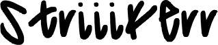 Striiikerr Font