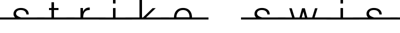 Strike Swiss Font