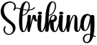 Striking Font