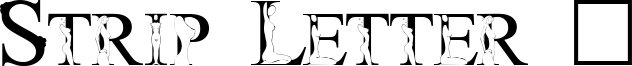 Strip Letter 1 Font